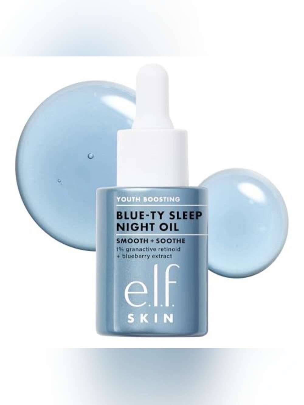 e.l.f. SKIN Youth Boosting Blue-ty Sleep Night Oil 1oz BNWOB GRANACTIVE RETINOID